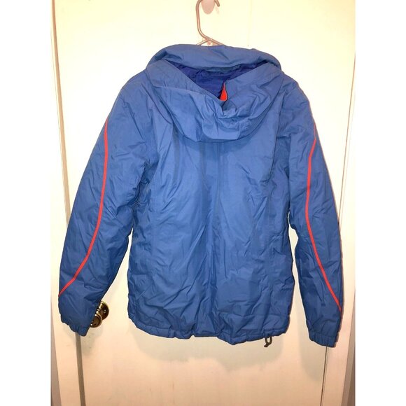 Lands End Womens SZ Medium Insulated Full Zip Jacket w/ Hood Zip Pockets EUC - Picture 3 of 3